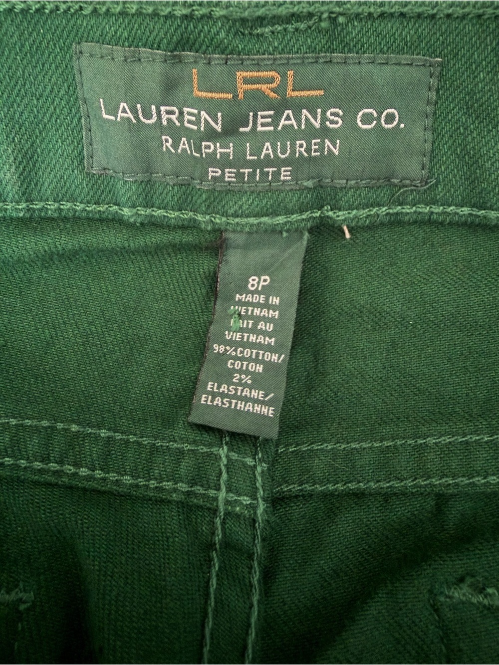 Ralph Lauren Emerald Green Straight-Leg Jeans - Picture 2 of 7
